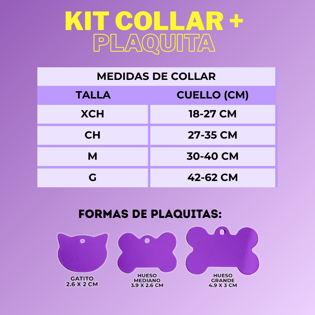 KIT COLLAR+PLAQUITA