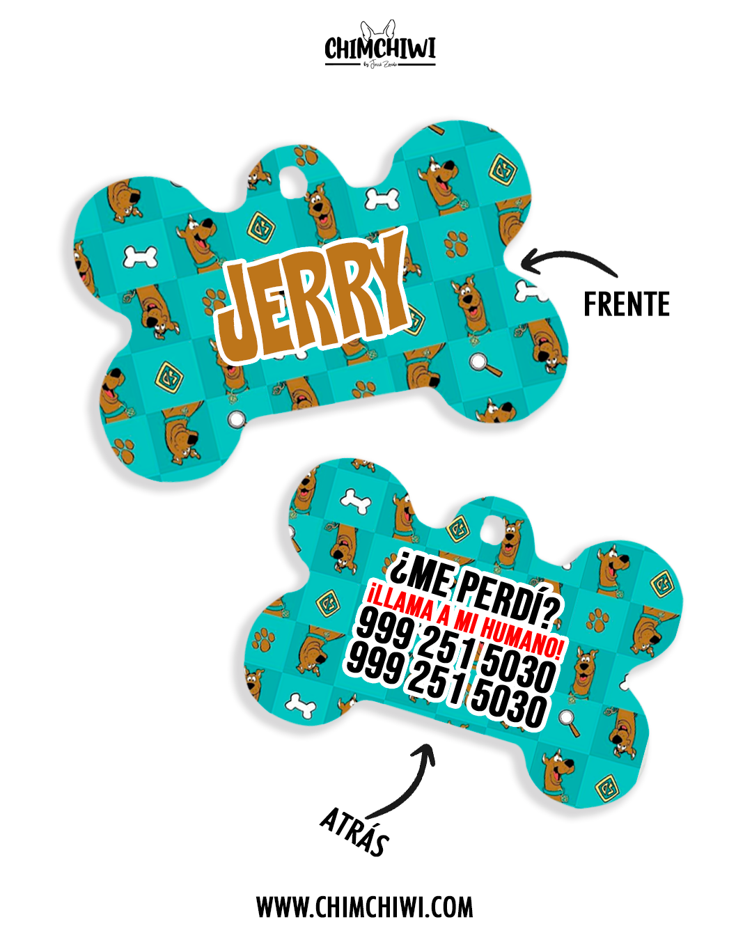 Placa Scooby Doo 2