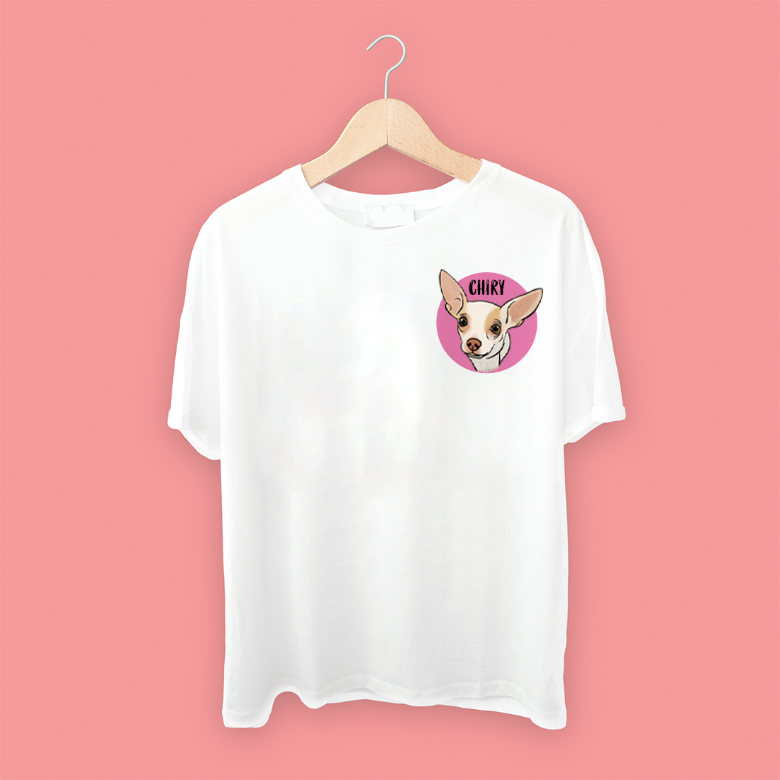 Playera con Ilustración Chica