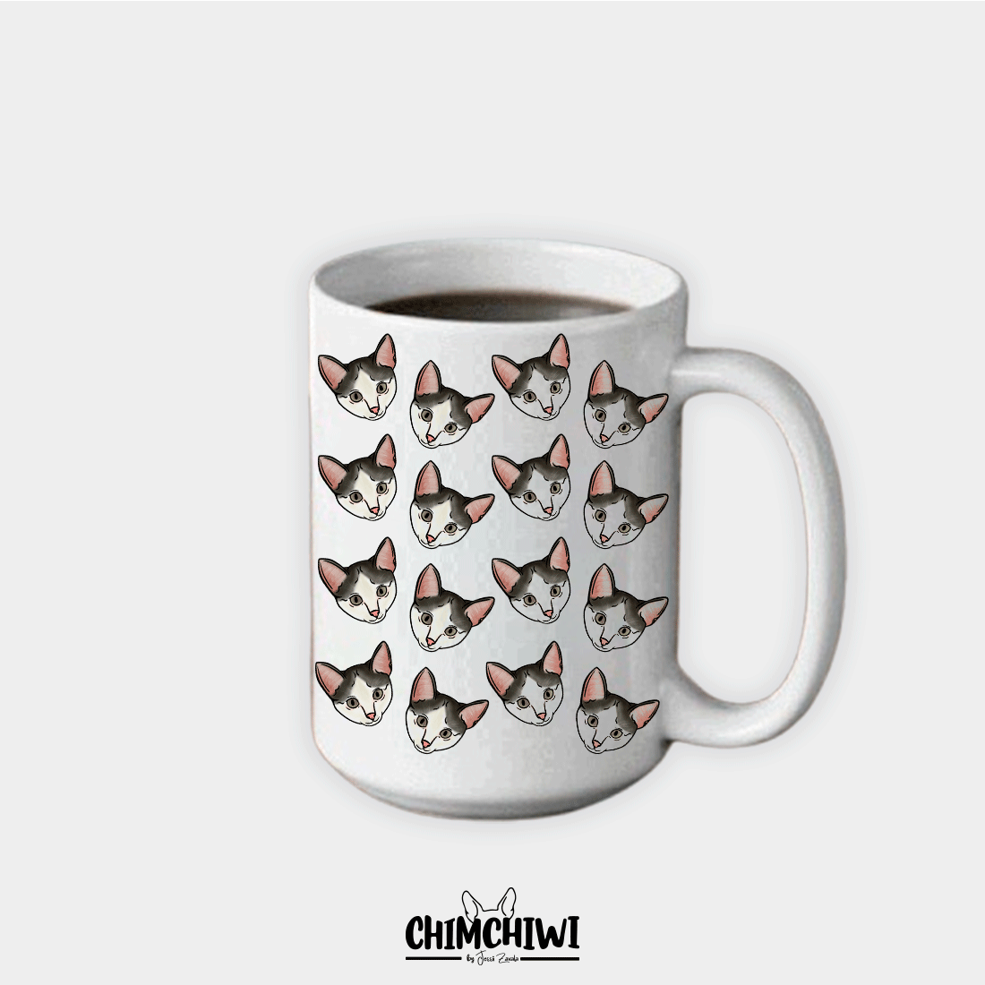 Taza con Pattern Ilustración Personalizada